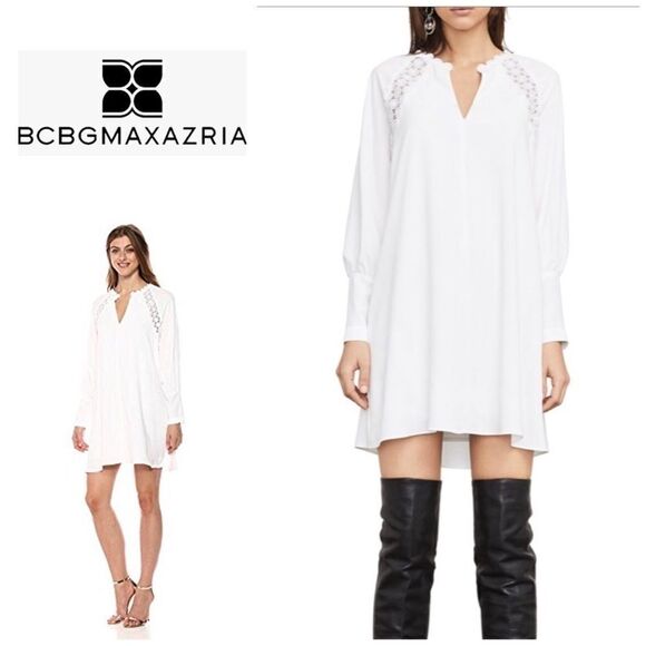 BCBGMAXAZRIA white dress. NWT - Picture 1 of 12